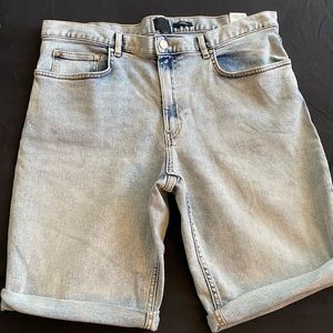 h&m slim fit jean shorts. Acid wash